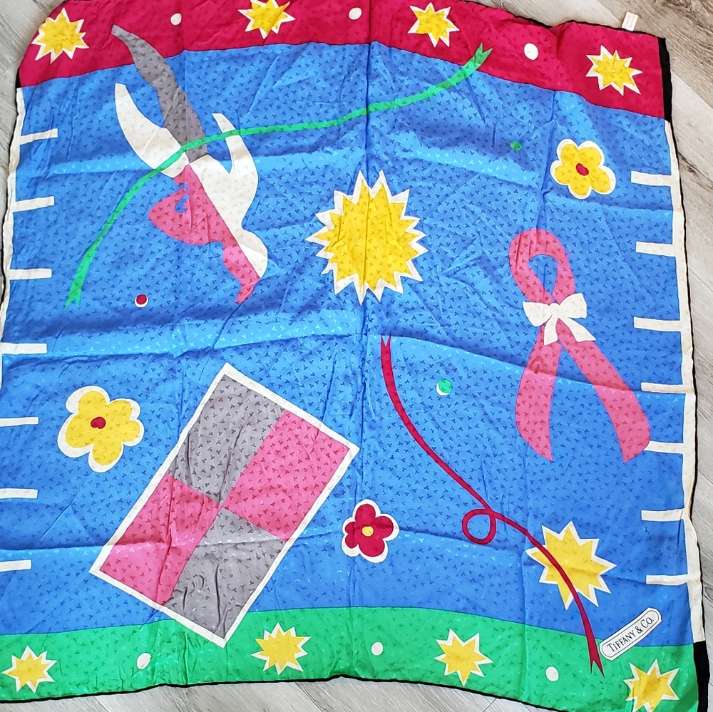 Vintage Silk Scarf Tiffany & Company